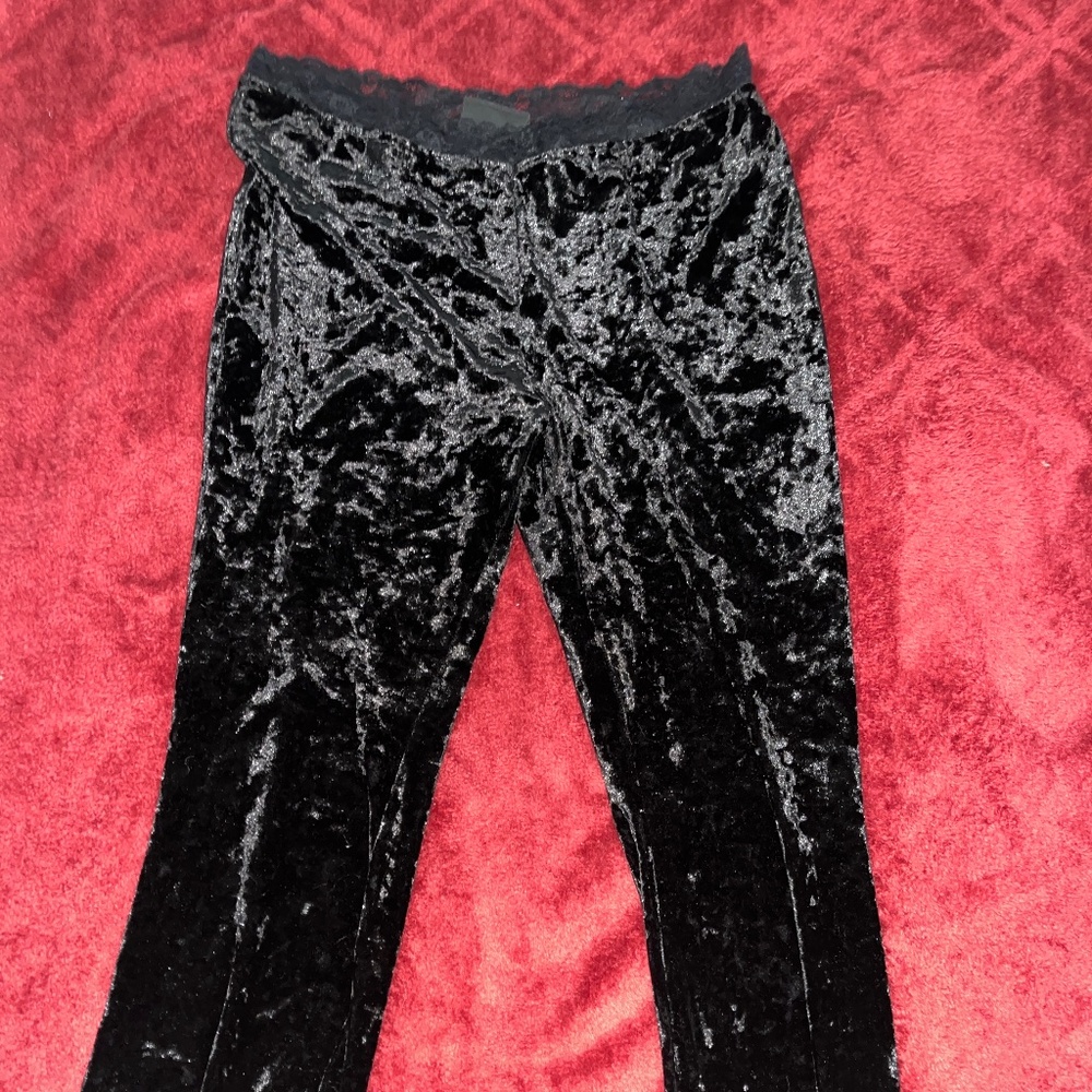 Black velvet bottoms